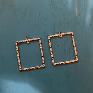 Goldstone earrings jackets for studs